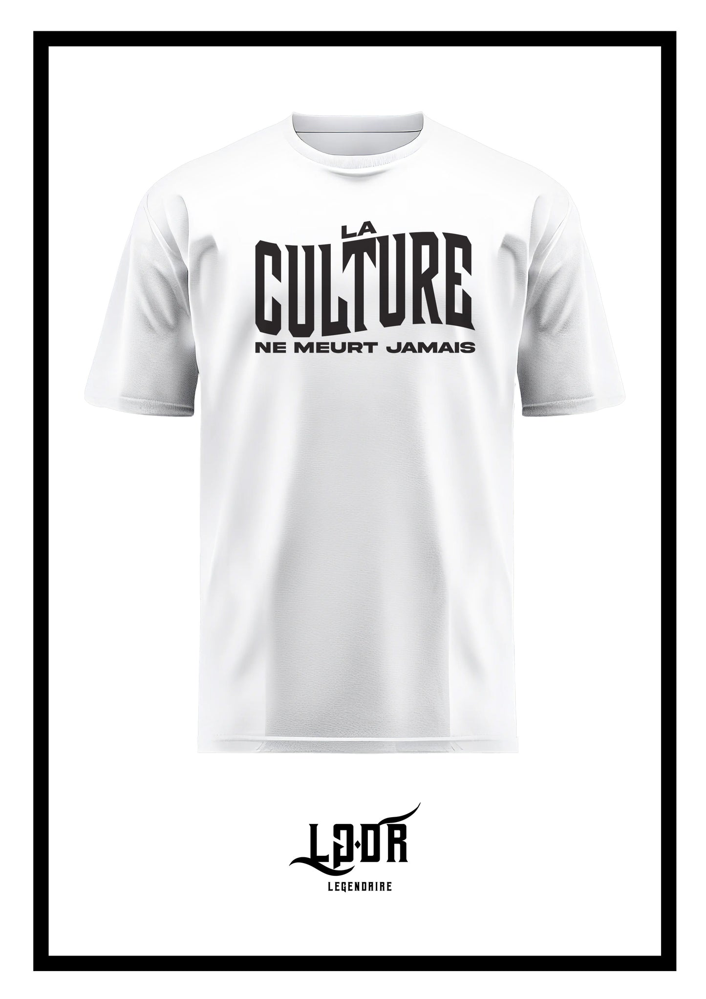 T-SHIRT "La culture ne meurt jamais " ÉDITION LIMITÉE